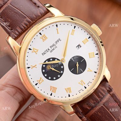 Clone Patek Philippe Calatrava moon phase Watches Automatic Movement